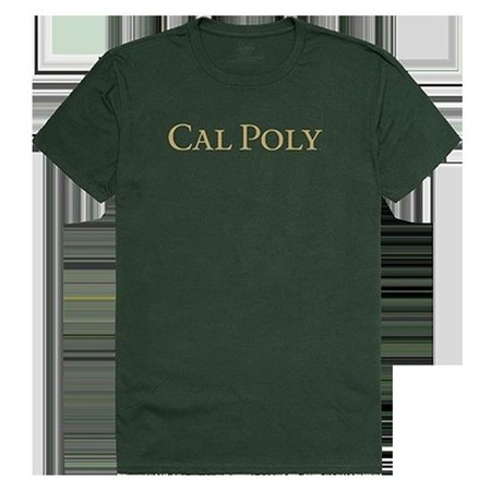W REPUBLIC W Republic Apparel 516-167-033-03 Cal State Poly Mens Institutional Tee; Forest Green - Large 516-167-033-03